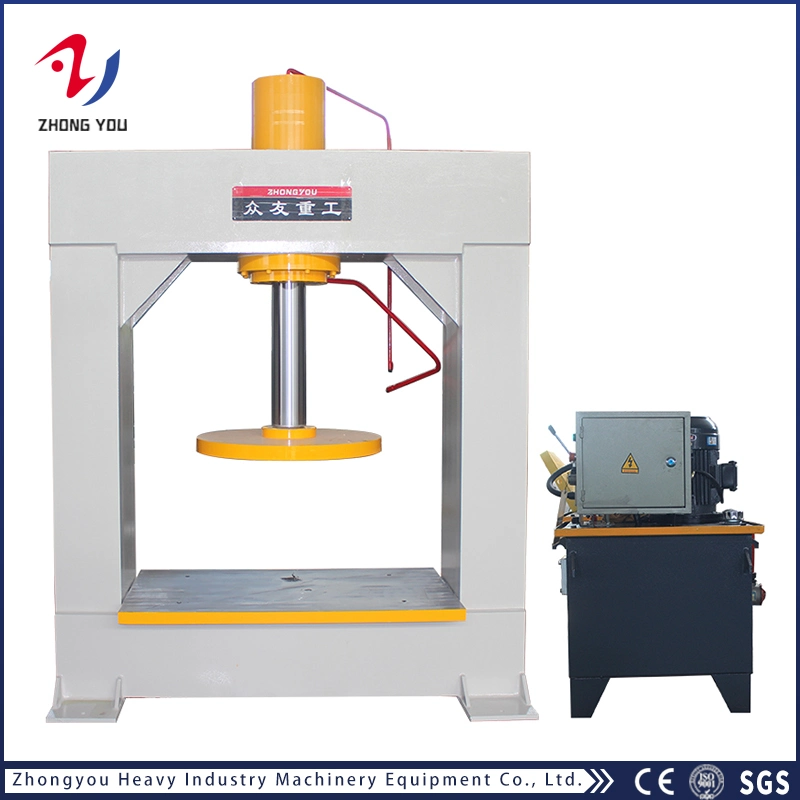 Zhongyou Multifonction Haute Efficacité 80 Tonnes/120 Tonnes/160 Tonnes/200 Tonnes/250 Tonnes Machine de Pressage de Pneus Solides à Cadre en H Hydraulique pour Chariot Élévateur