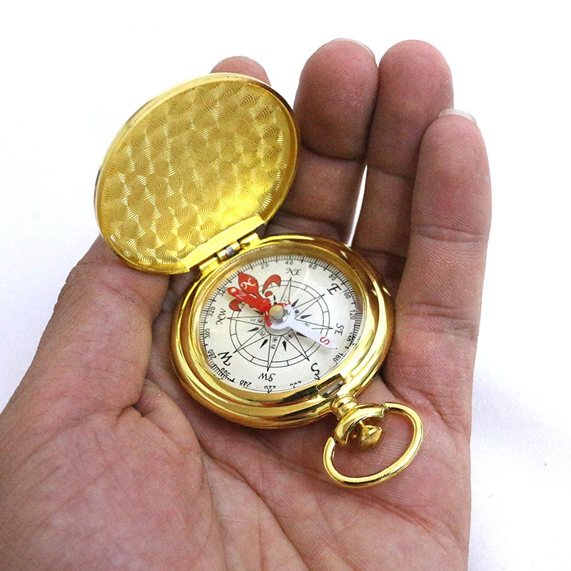 Car Brass Compass G51 Luminous Pocket Watch Compass Band Cover