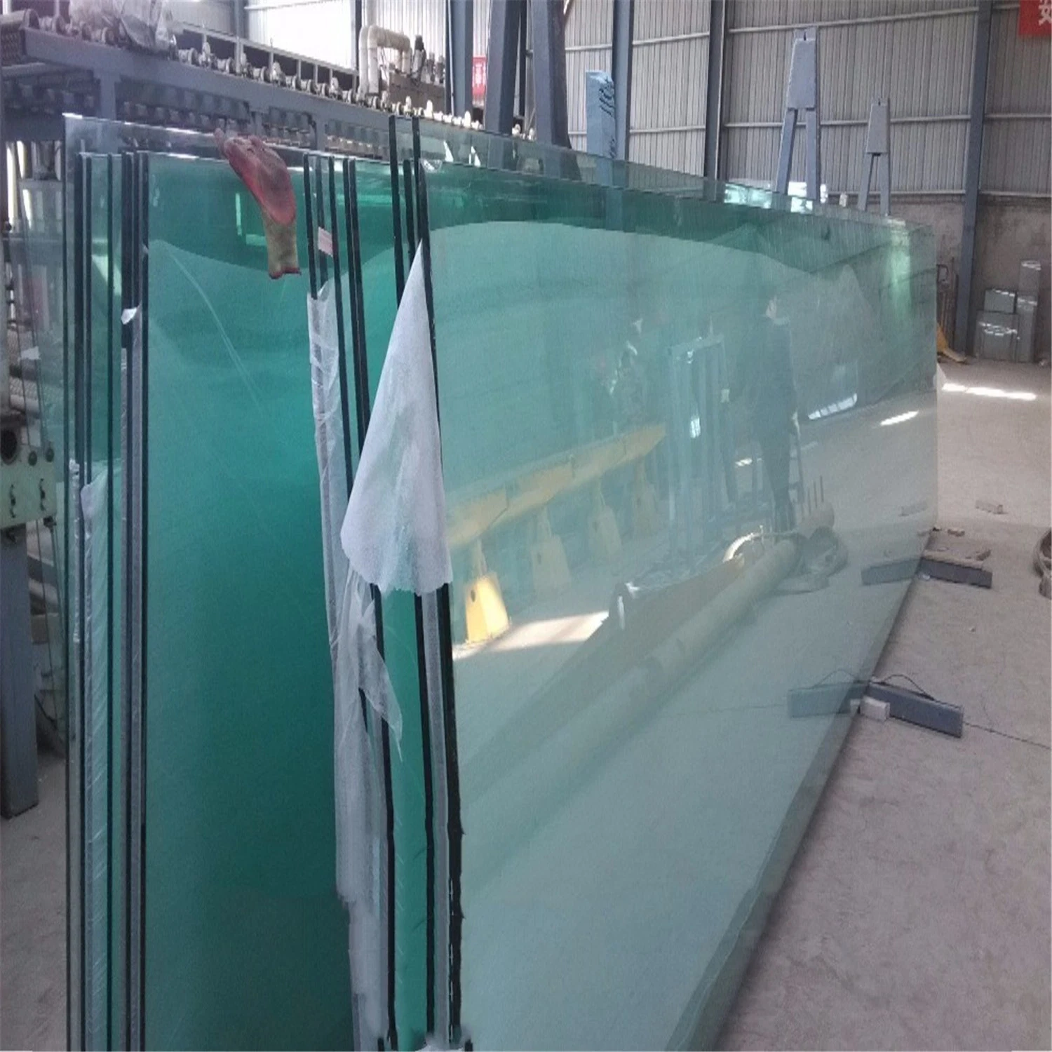 6.38mm-16.76mm Clear and Colored Safety Laminated Tempered Glass