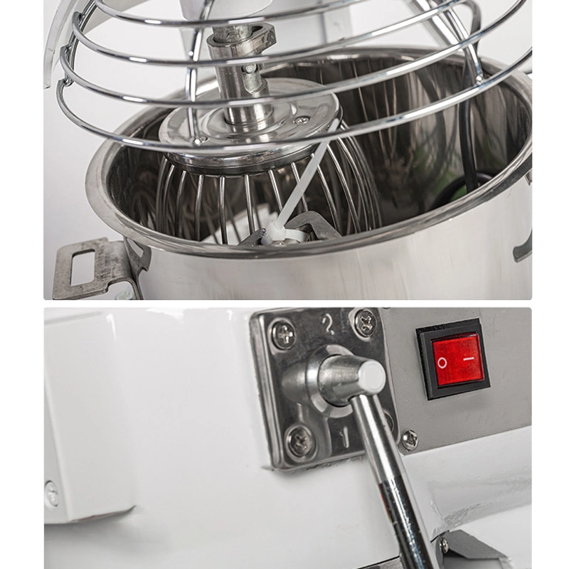 10L Table-Top Mixer 11 Speeds 500W Motor, Planetary Action, Stainless Steel Mixing Bow, Dough Hook, Flat Beater