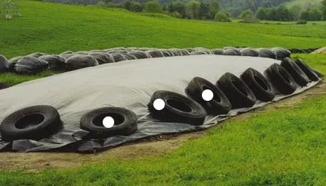 5 or 6 Mil Black White Bunker Cover Silage Tarps