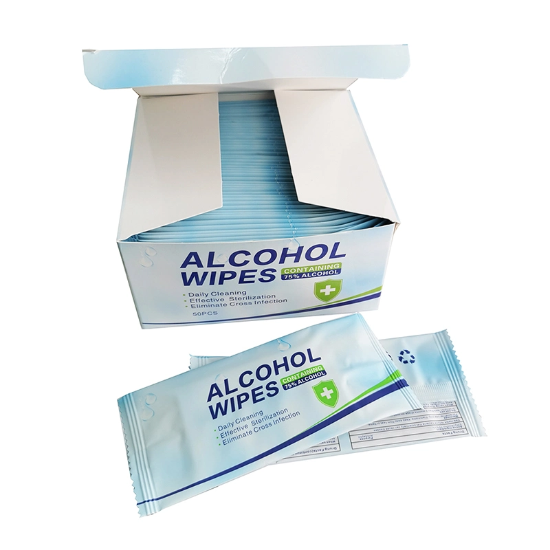Single Packing Daily Use Disinfectant Alcohol Wet Wipes