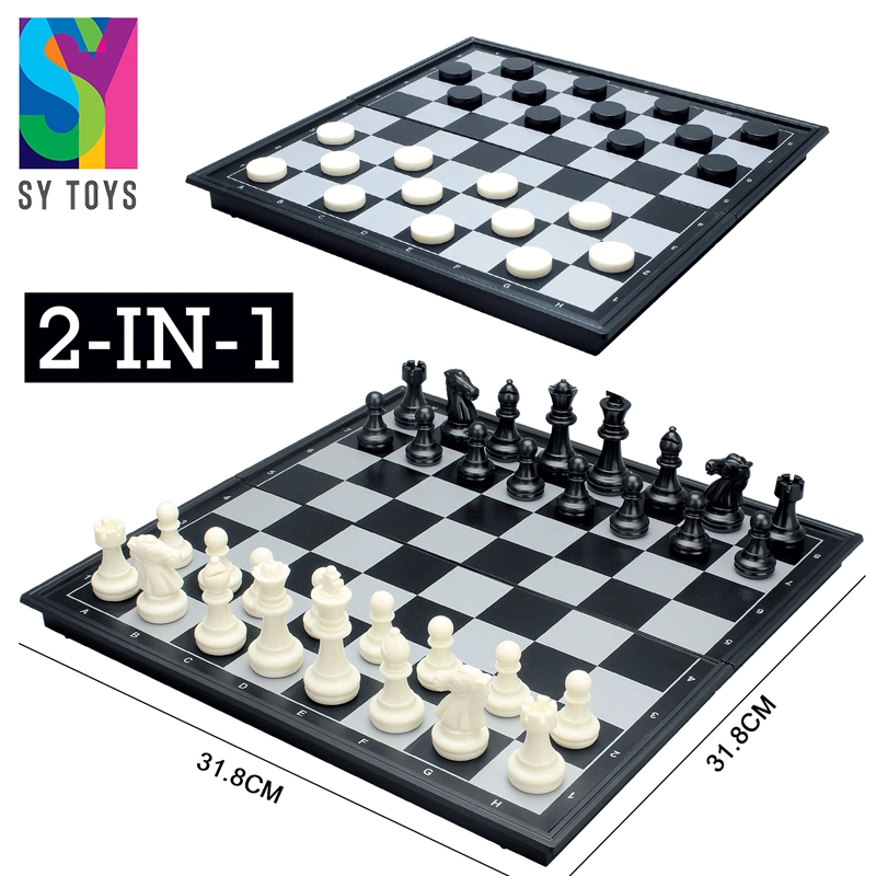 Sy School Kindergarten Early Education Development Puzzles Chess Large Magnetic 2 in 1 Chess