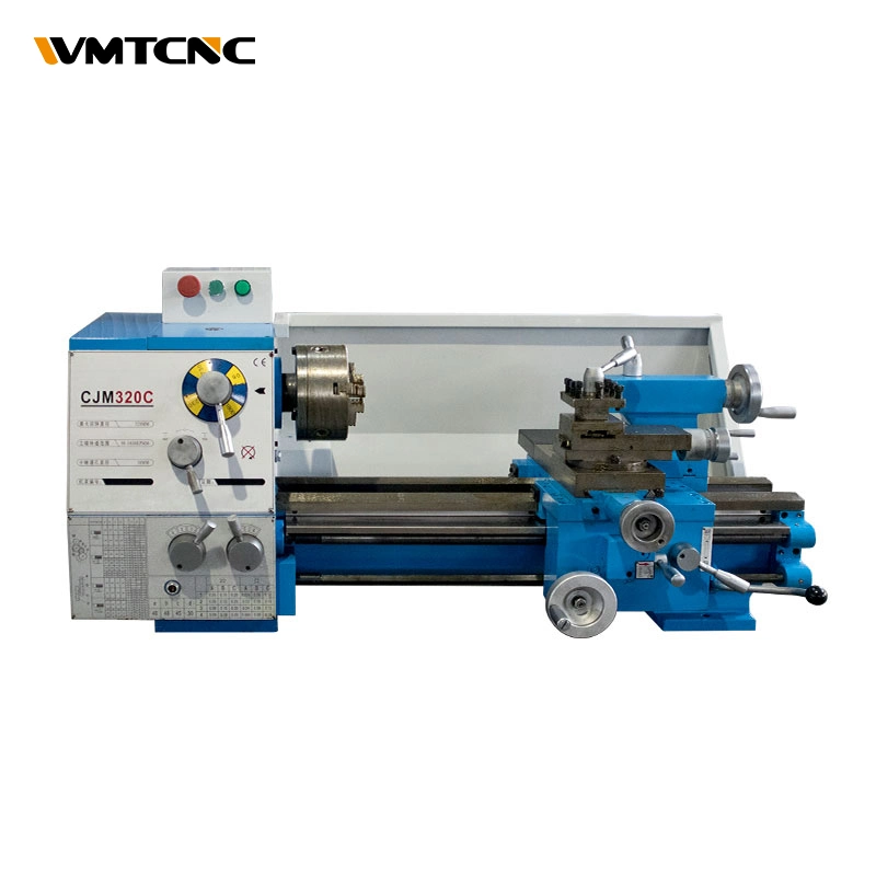 WMTCNC gear head manual mini lathes CJM320C precision bench metal lathe