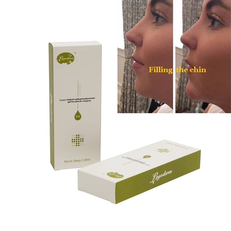 1ml/2ml/5ml/Hialuronic ácido Cross Linked jeringa inyectable cara ha Dermal arruga Ojos de relleno Corriones/labios/arrugas faciales/surco nasolabial