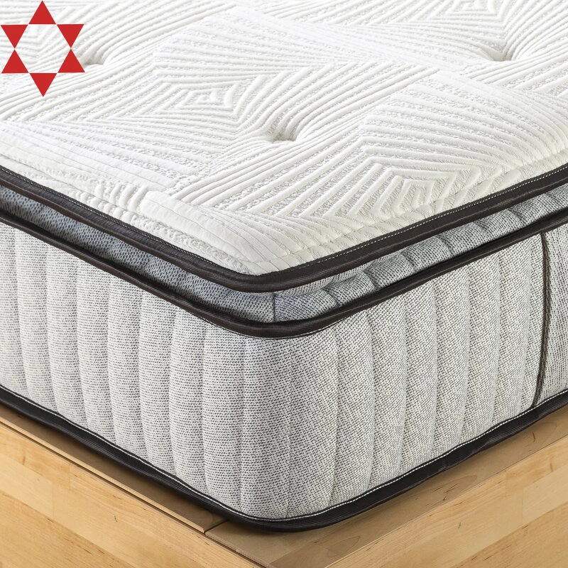 Matelas à ressorts ensachés en mousse de latex naturel très demandé pour la maison et la chambre à coucher.