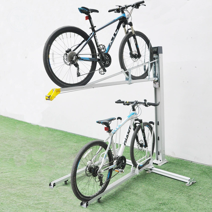 Adjustable Double Decker Bike Parking Rack Display Stand Storage