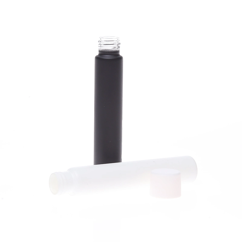 Custom Smooth Matte Black White Child Resistant Glass Tubes for Cigar Packaging