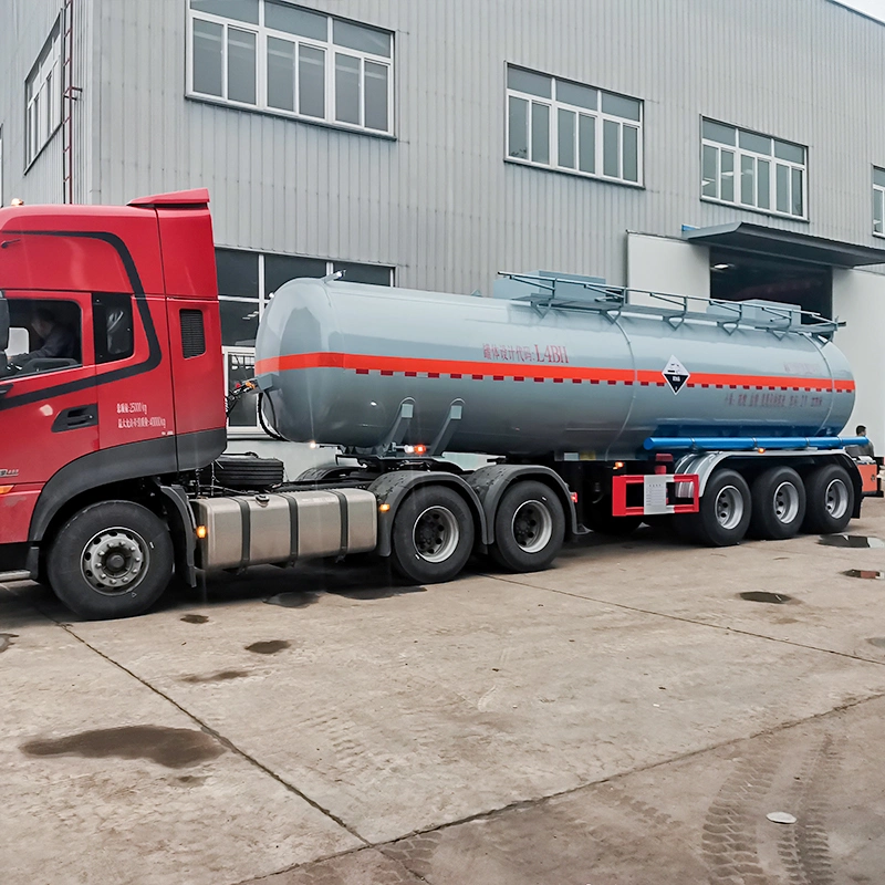 3 Axle Liquid Nitrogen Tank Semi-Trailer for Sale