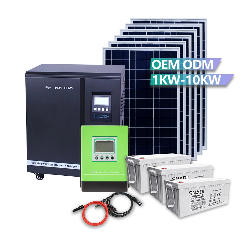 Snadi Complete Set Storage off Grid Systems Home Power 10kw Solar System OEM Energy