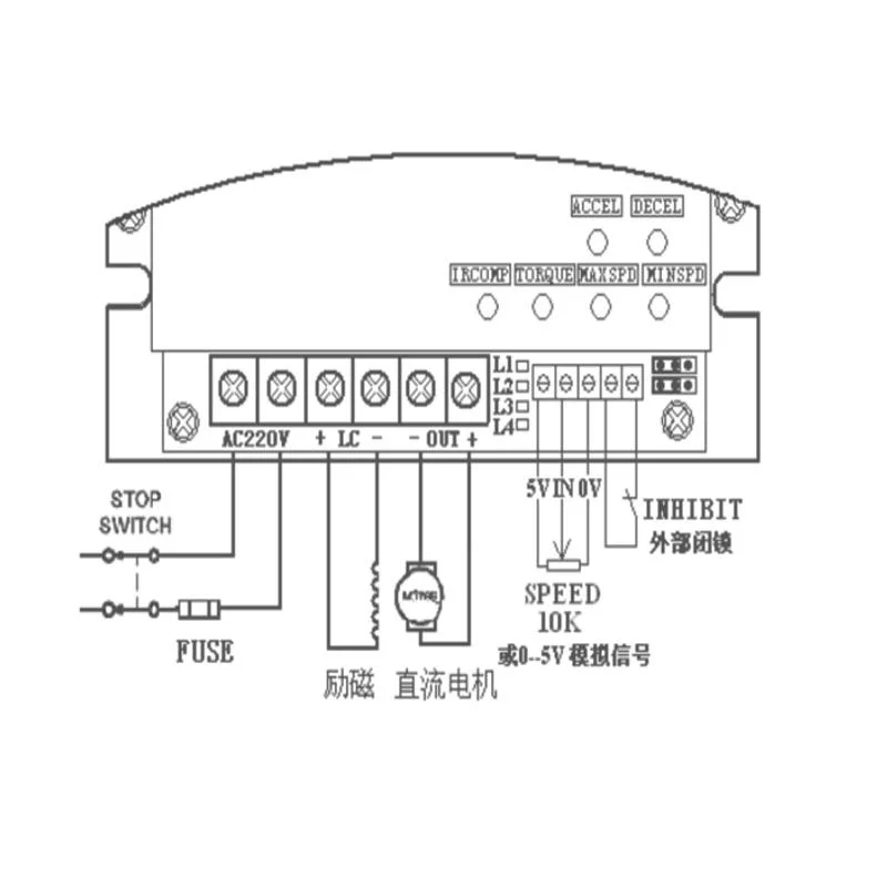 220dr35al 220V High Power DC Motor Speed Controller 3000W 3HP 4HP 5HP 180V Motor Controller