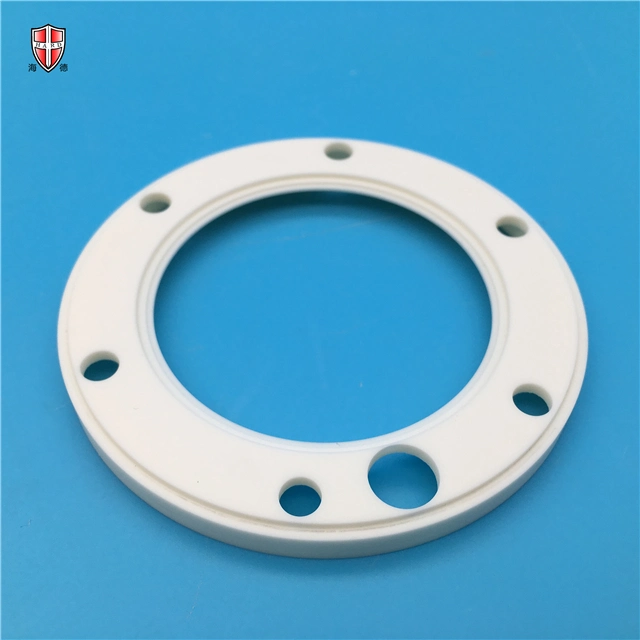 High Purity White Wear and Corrosion Resistant Machinable Alumina Ceramic Ring