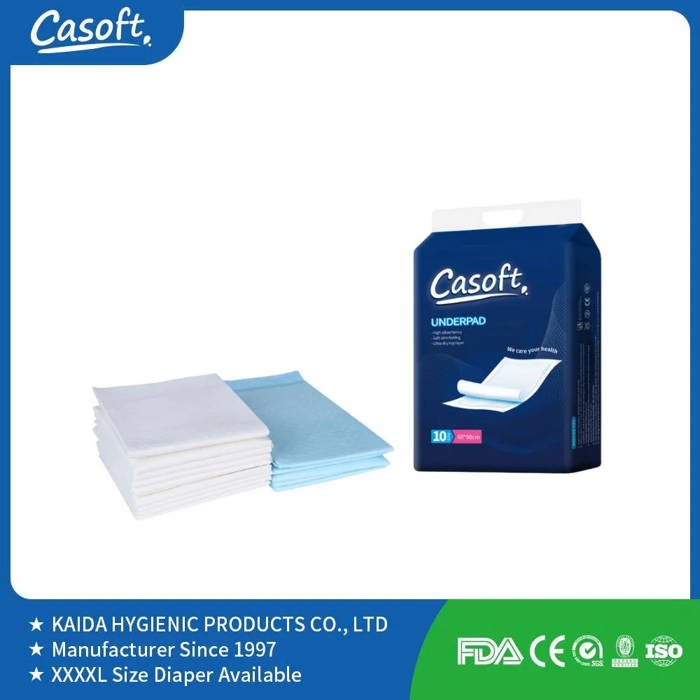 De nouveaux produits Casoft Hot la vente de l'urine toutes les électrodes Type Underpads adulte médicaux jetables