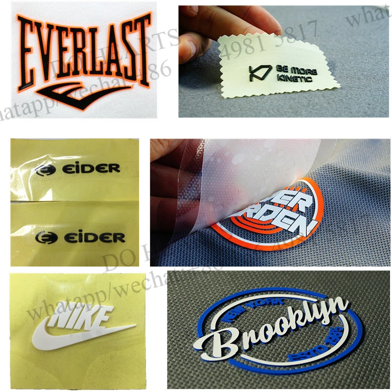 Custom Logo 3D PVC Soft Rubber Patch Silicone Heat Transfer Label Printing Machine