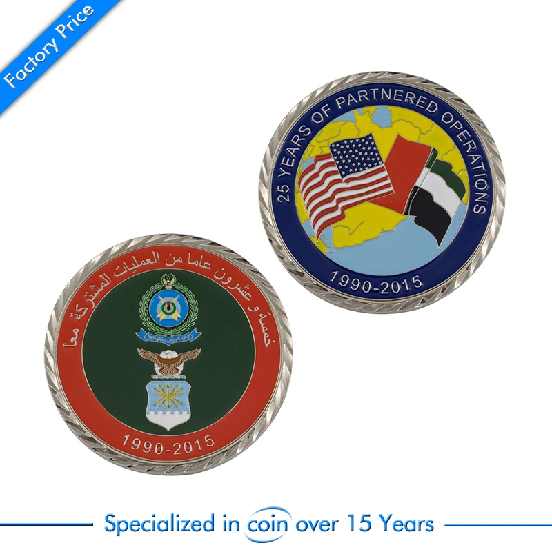 De forma personalizada 3D Anjo Logotipo Golden militares do exército / Polícia / Loja Desafio Coin como presente de promoção