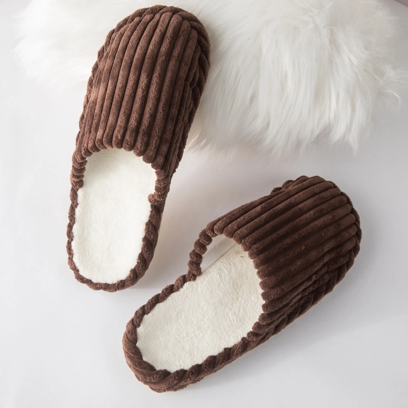 Men Home Footwear Comfortable Fashion Indoor Slide Slippers Simple Warm Daily Custom