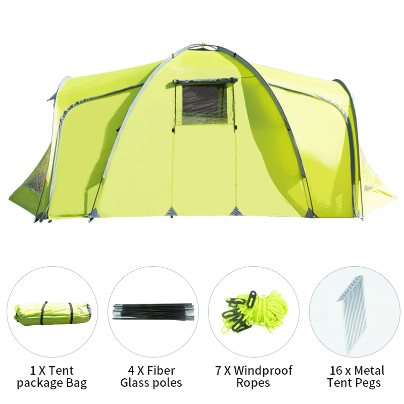 4 - 6 Persons Outdoor Large Space Family Folding Camping Trade Show Tents for Camping Outdoor