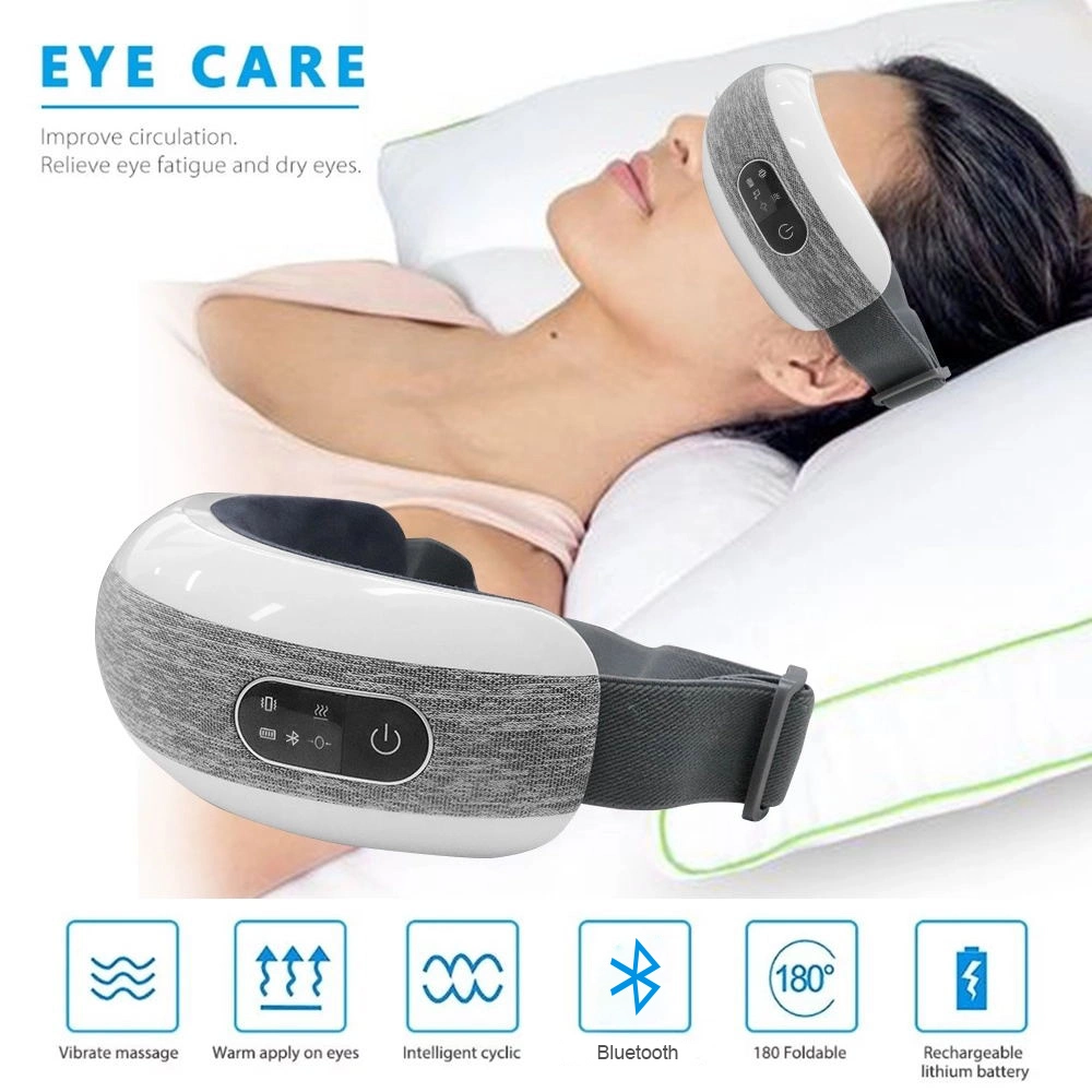 Eye Massager with Heat and Vibration, Remote Control, Build in Music Player