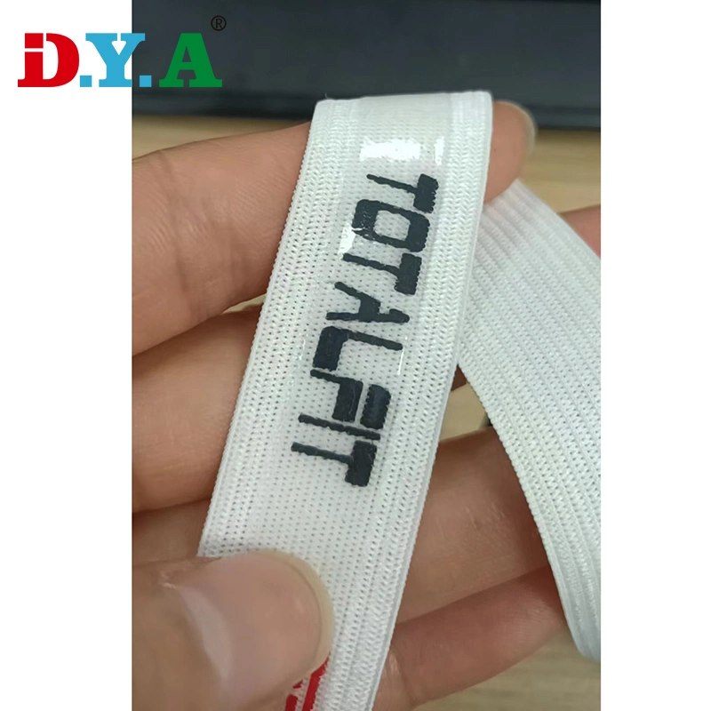 Customize Specification Non-Slip Knitted Elastic Band Printing Nylonsilicone Gripper Elastic for Clothing