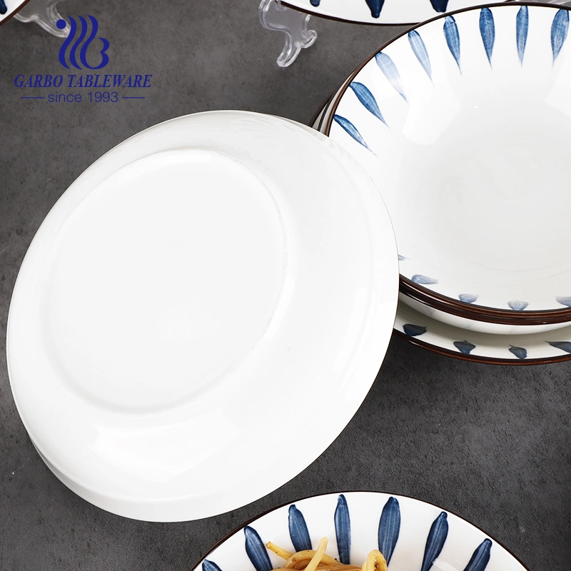 Factory Top Seller Ceramic Dinner Serving Dish Plate Fancy Porcelain Dinnerware Tableware