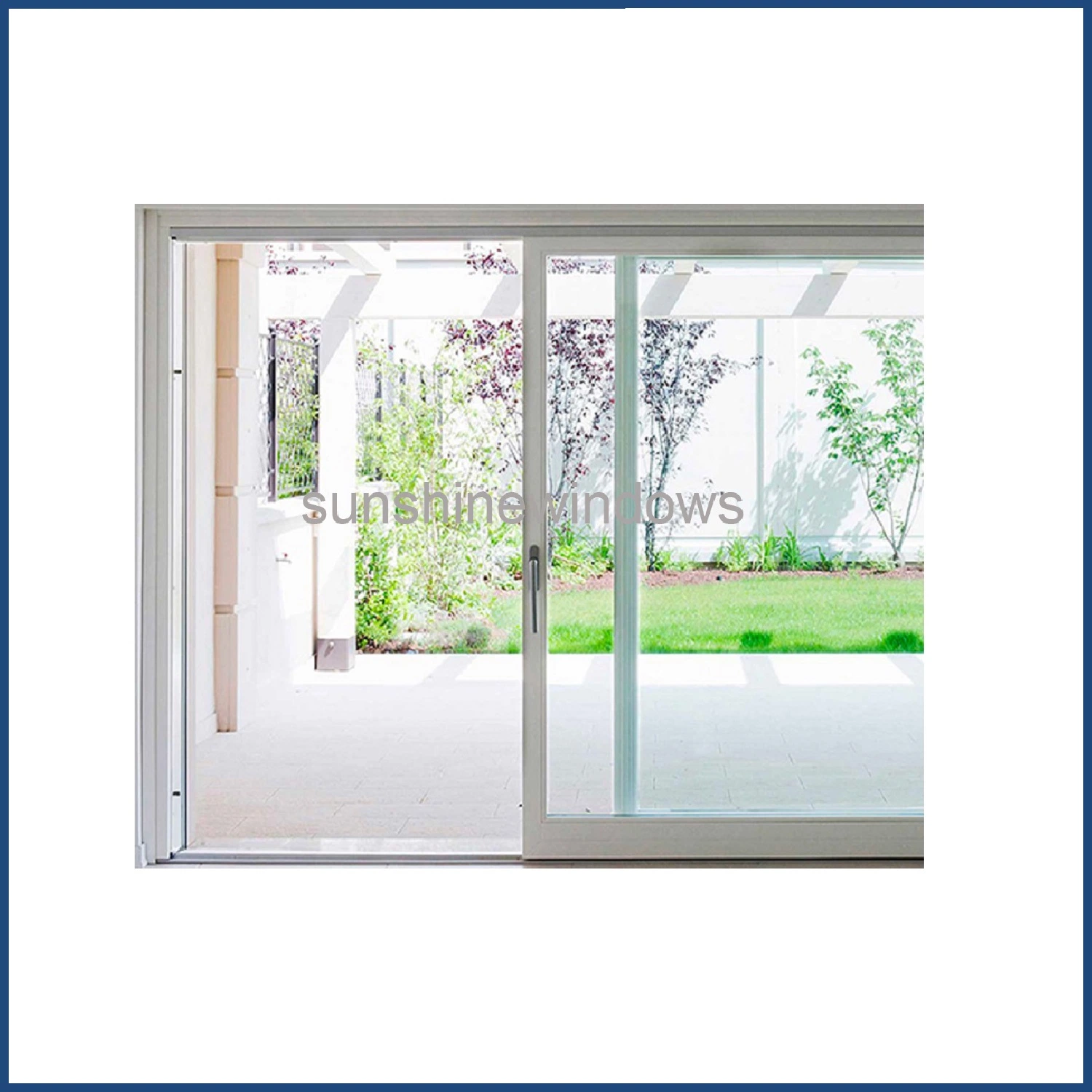 Plastic Profile Hurricane Impact Sliding Door