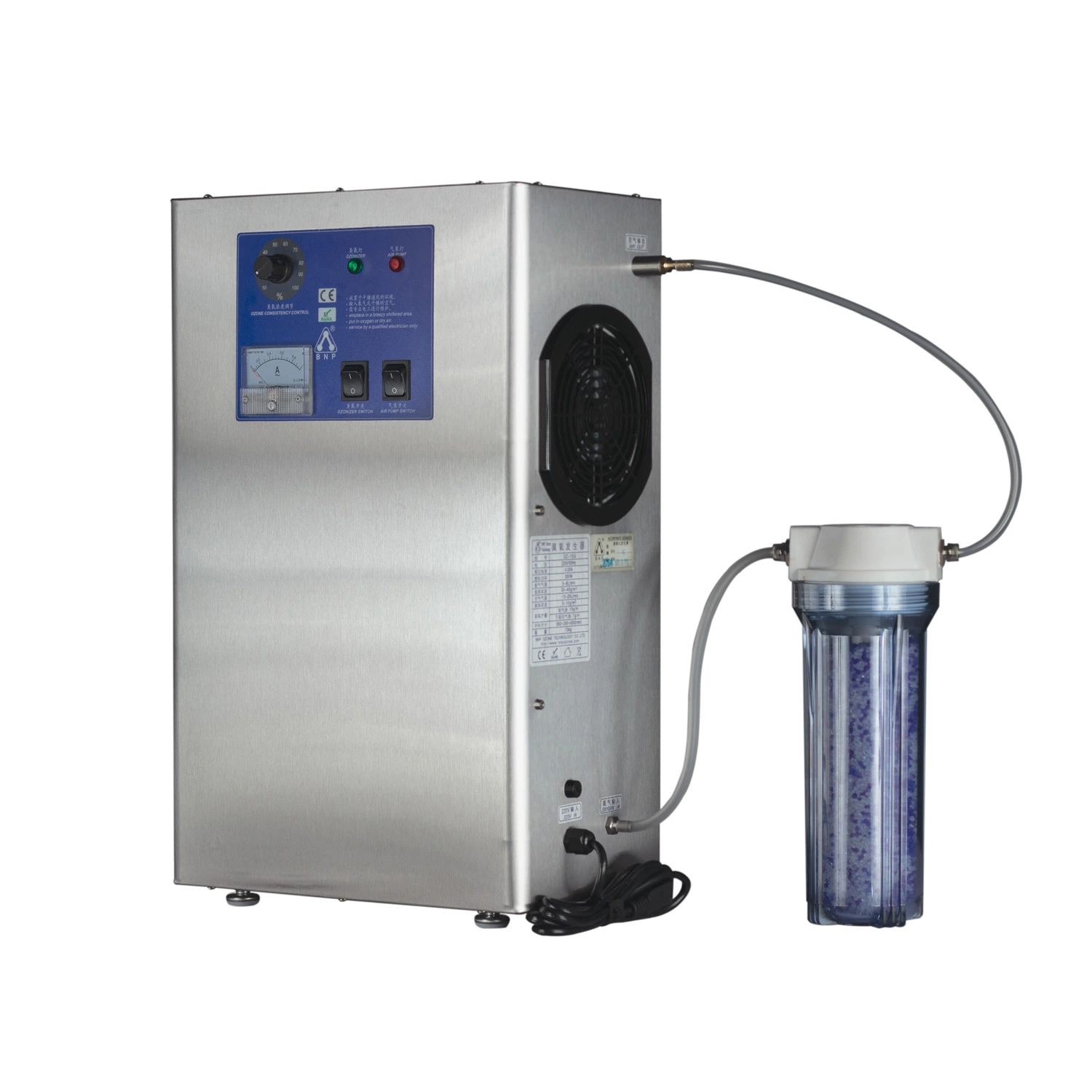Fabricante China Bnp Oz-15G-D generador de gas ozono Purificador de agua con secador de aire y el tratamiento de agua