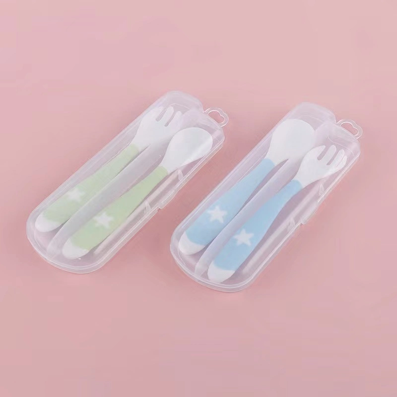 Eco Baby Spoon and Fork Small Plastic Gift Box