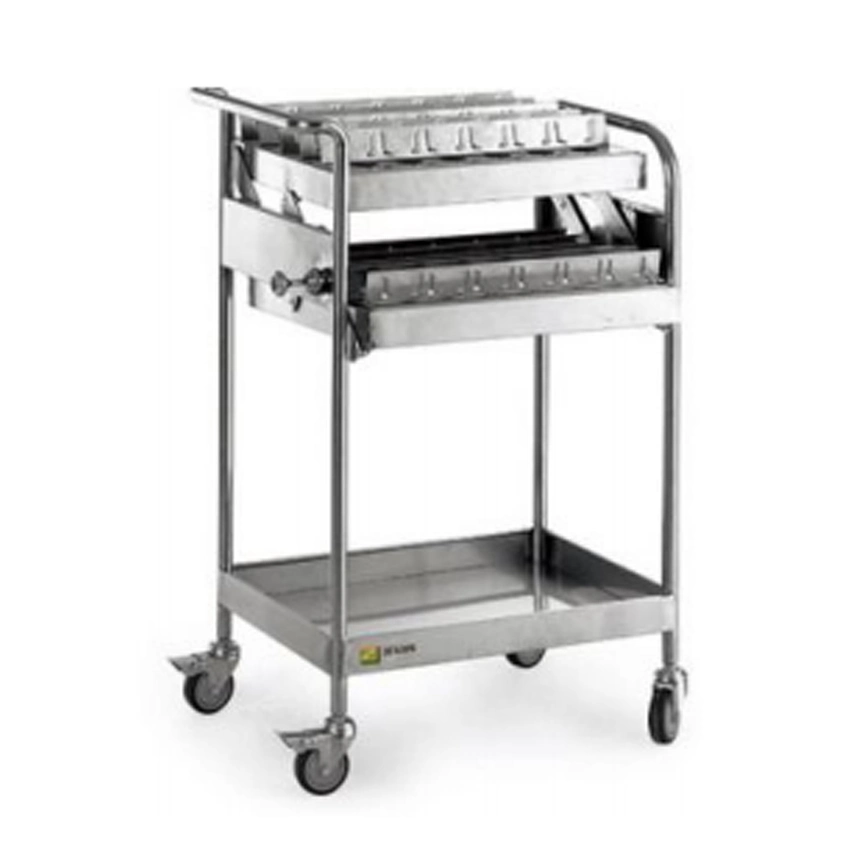 Medical Operating Room Stainless Steel Trolley Medical Laboratory File Storage Vehicle Metal Furniture Stainless Steel Hospital Medical Trolley Cart