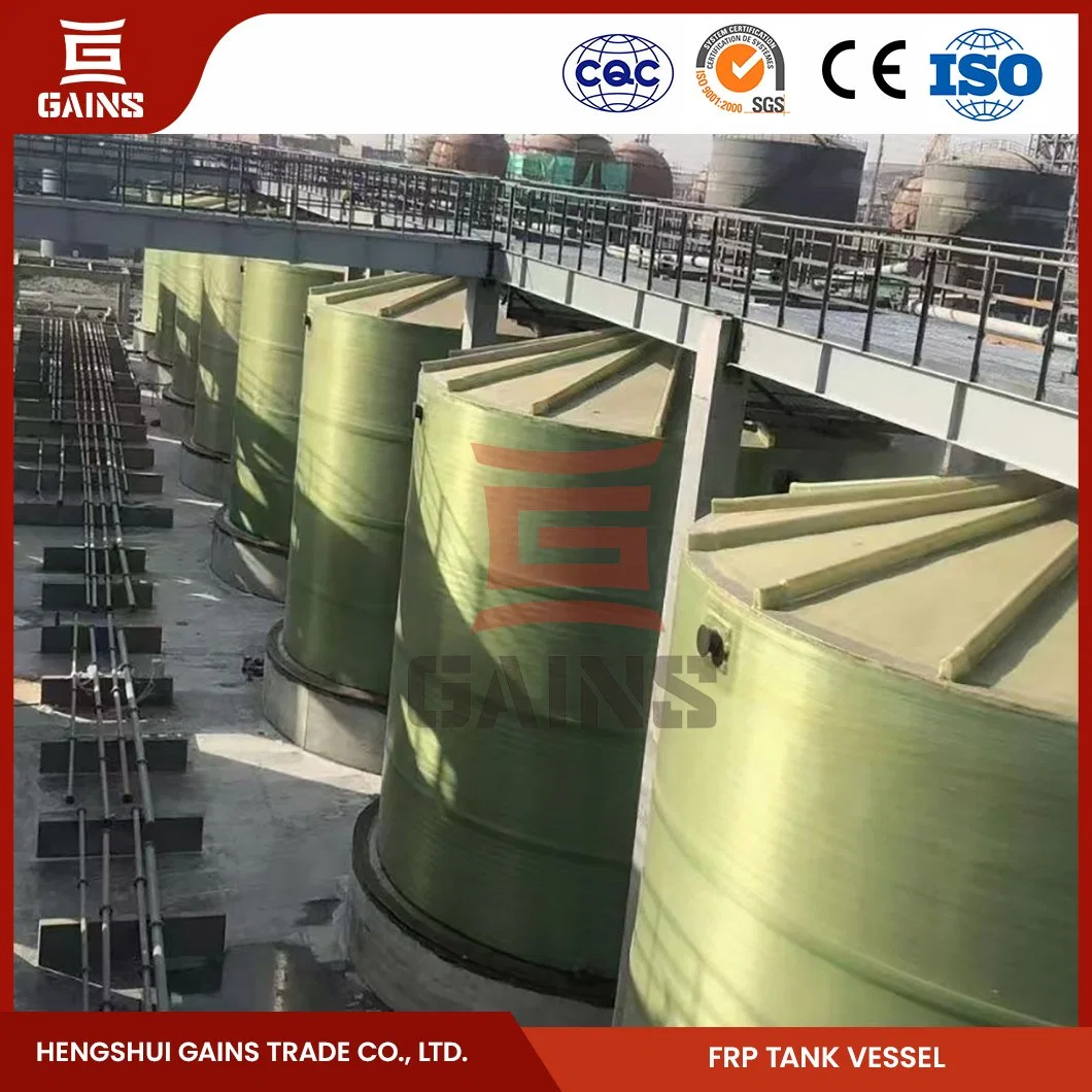 Gains FRP Winding Chemical Storage Tank Grossiste Chine FRP Winding Produit