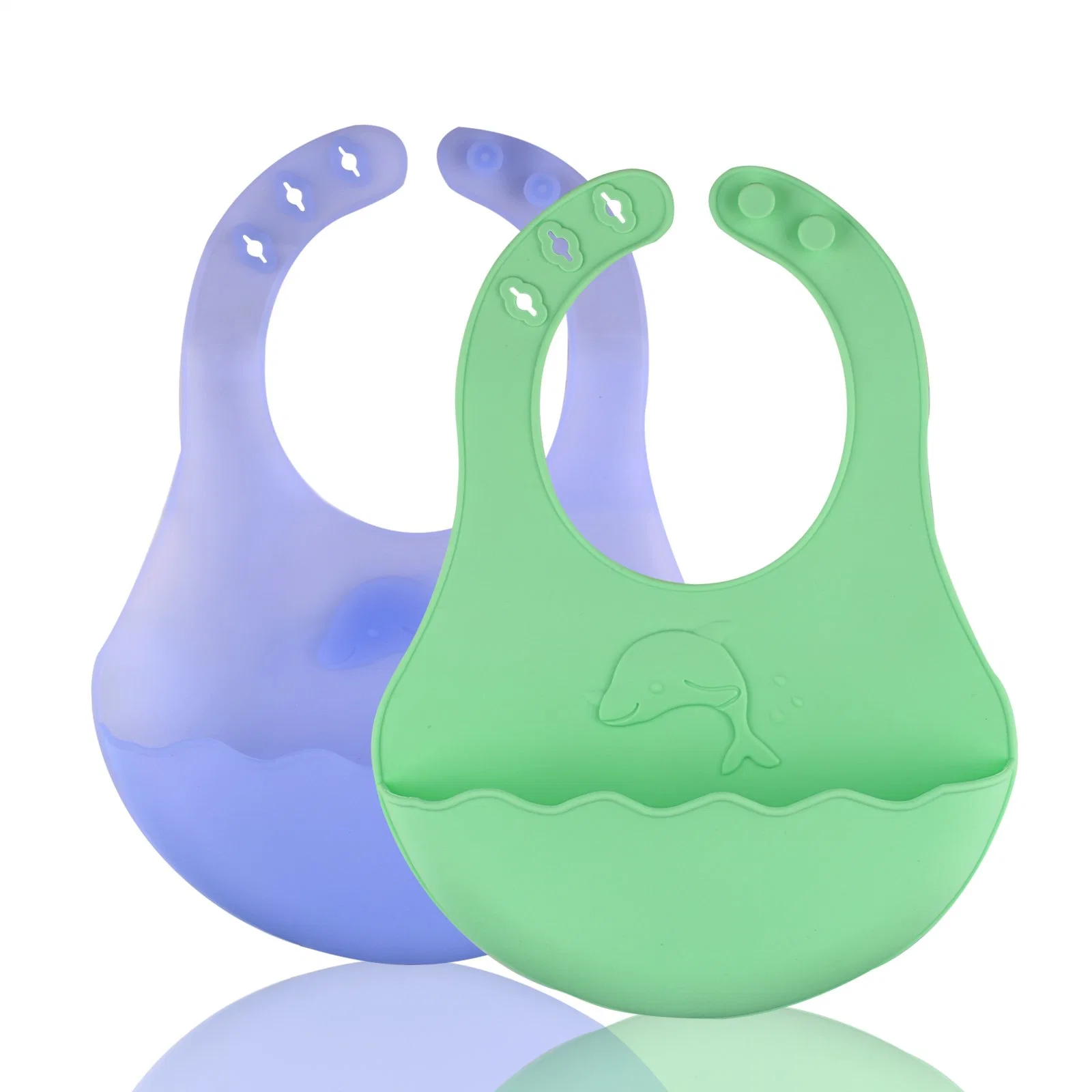 Bavoirs en silicone pour bébés et tout-petits