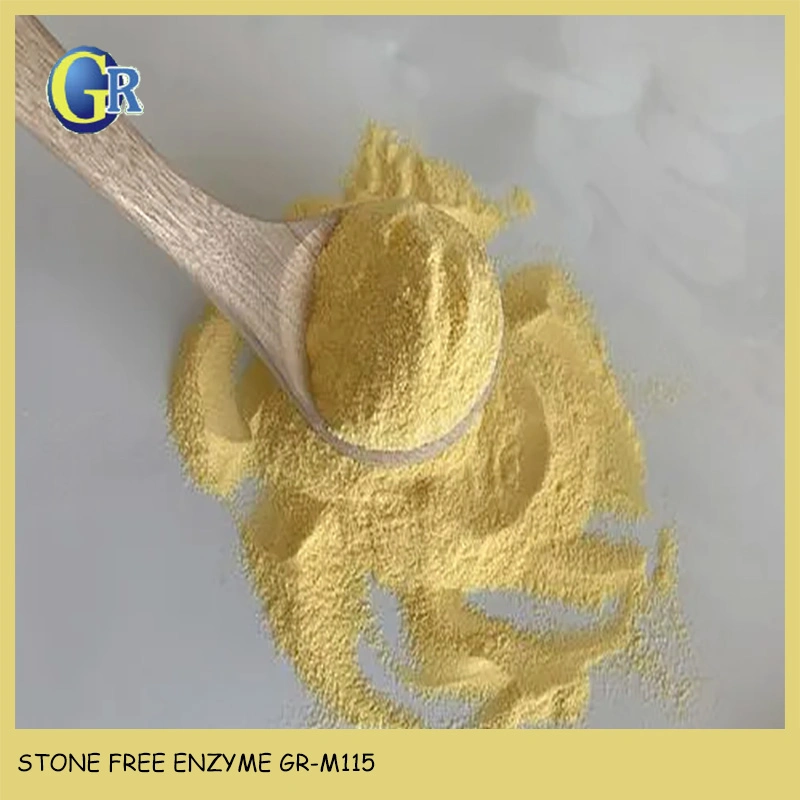 Proveedor de enzimas textiles de China Stone Washing enzyme in Powder Formulario Gr-M115