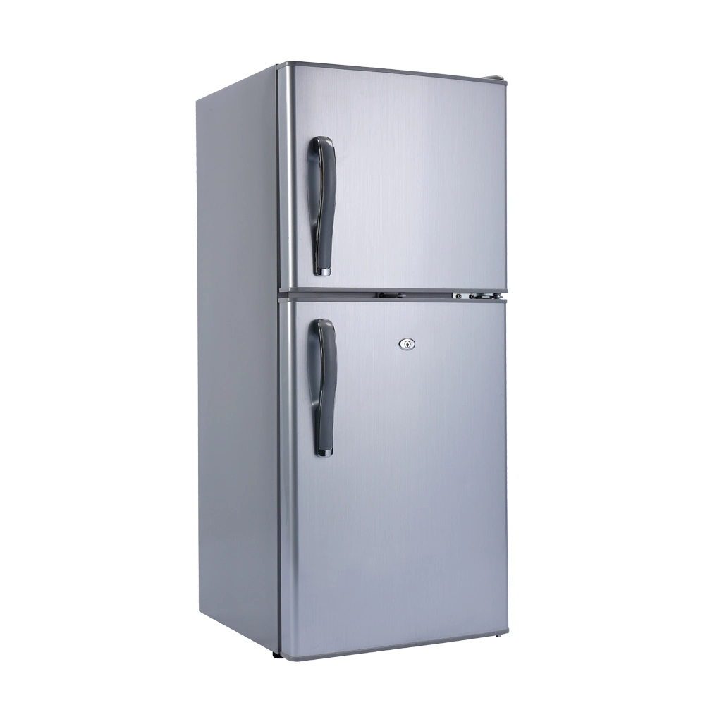 98L Rentable China hizo nevera DC 12 24 Nevera de nevera Top-Freezer Solar en el hogar