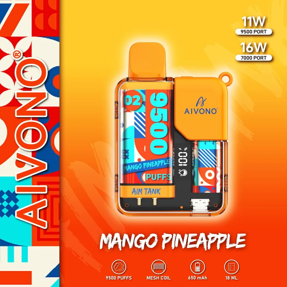 Aivono New Model Aim Tank 9500 Puffs Disposable/Chargeable Vape vape 18ml E Liquid with Best Cost