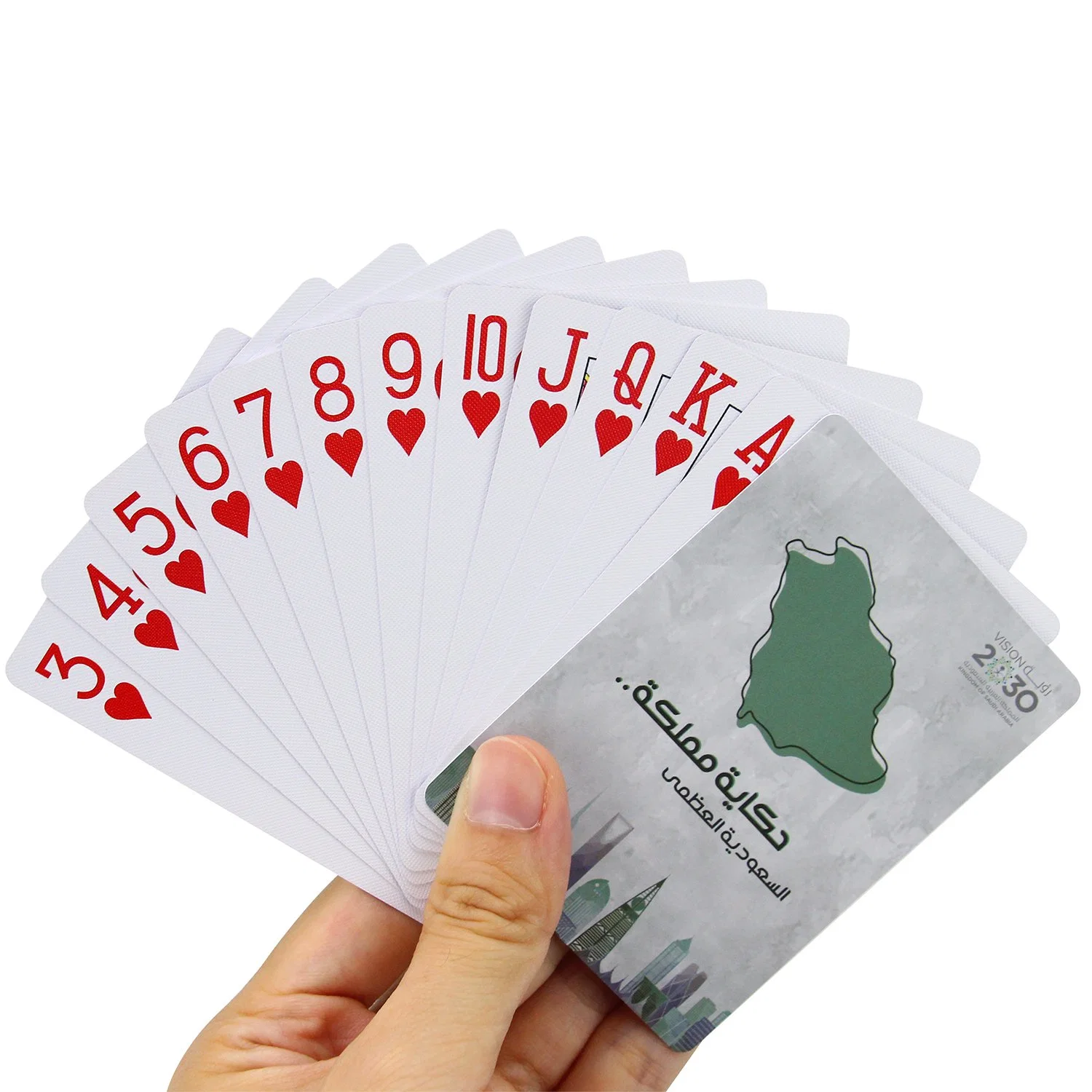 100% PVC maßgeschneiderte wasserdichte flexible bedruckbare Kunststoff PVC Poker Kuwait Karten Spielen