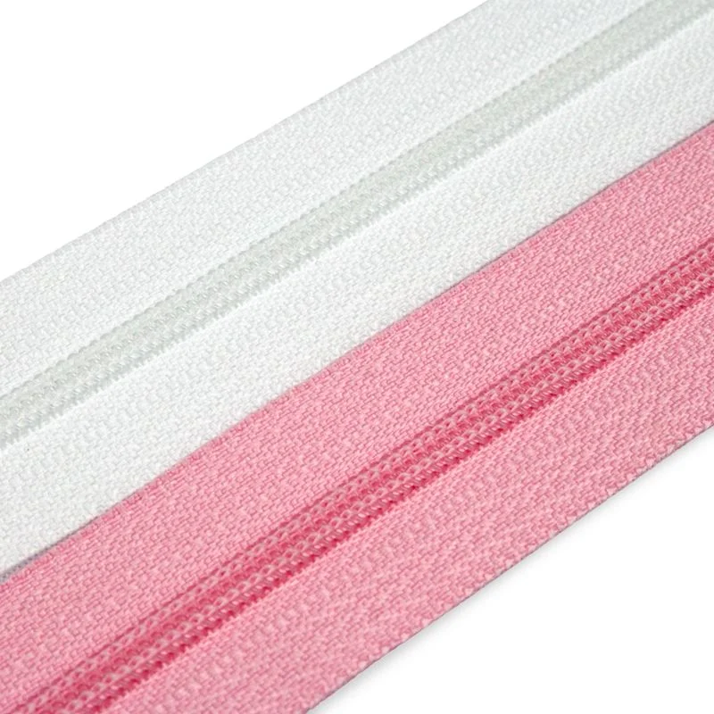 Zipper Manufacturer Custom Color #5 #3 Plastic Nylon Zipper Open End 60cm Plastic Zipper