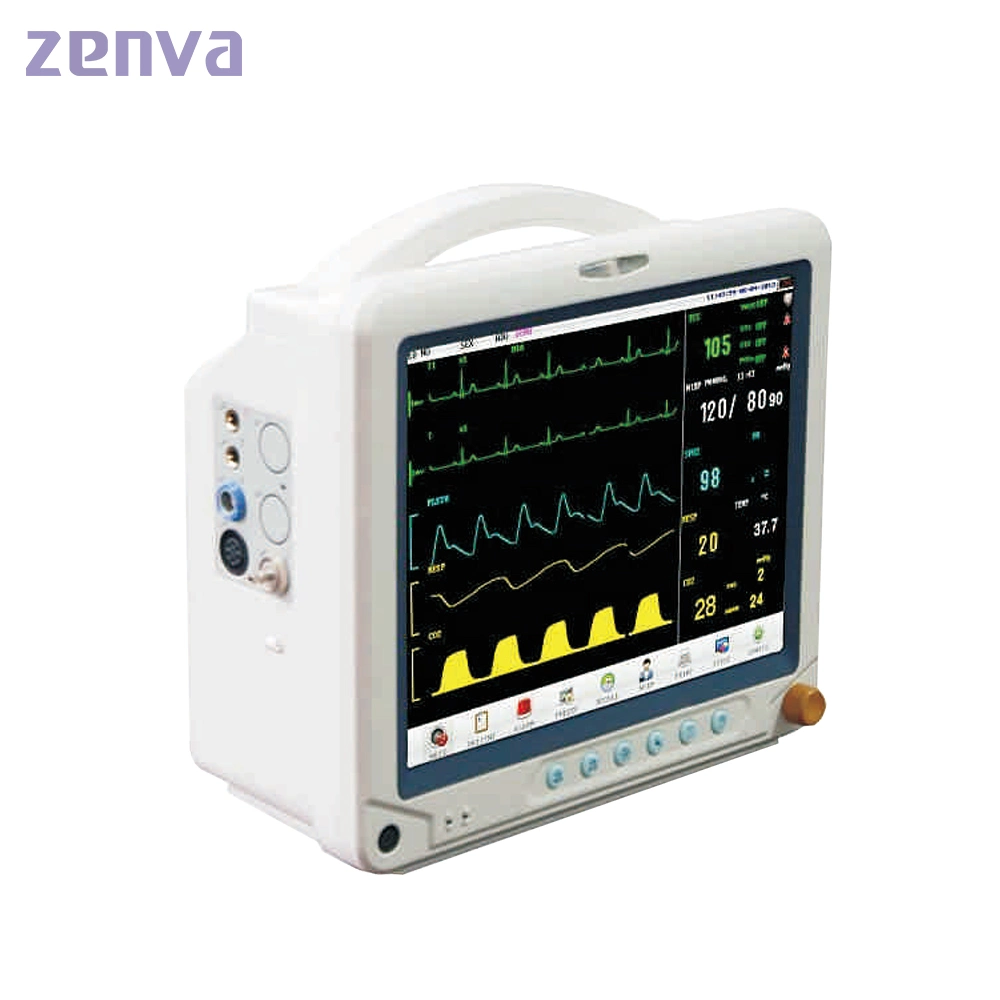 Cheap Multi-Parameter Ambulance NIBP SpO2 ECG Etco2 Touch Screen Patient Monitor