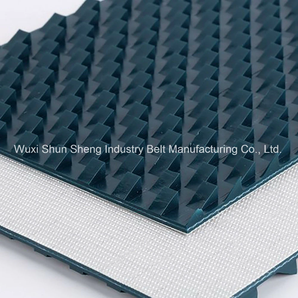 PVC Saw Toothed Pattern Conveyor Belt for Marble Stone Polisher