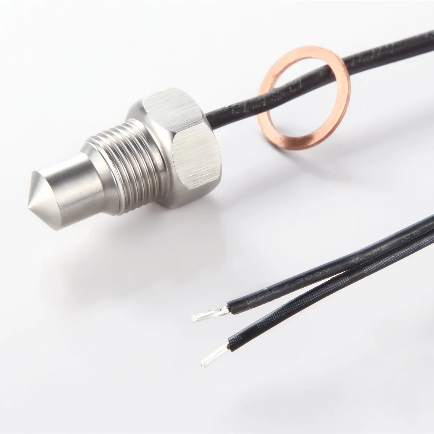 PT1000 M8 Threaded Type Probe Temperature Sensor Thermocouple Waterproof High Precision 3 Wire Cable