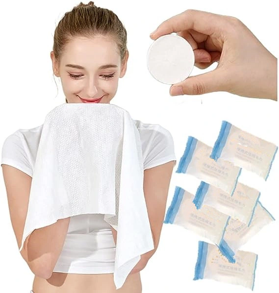 Compressed Towels, Portable Travel Compressed Towel Tablets, Soft Expandable Compressed Towel, Disposable Compressed Towels for Home Beauty Outdoor