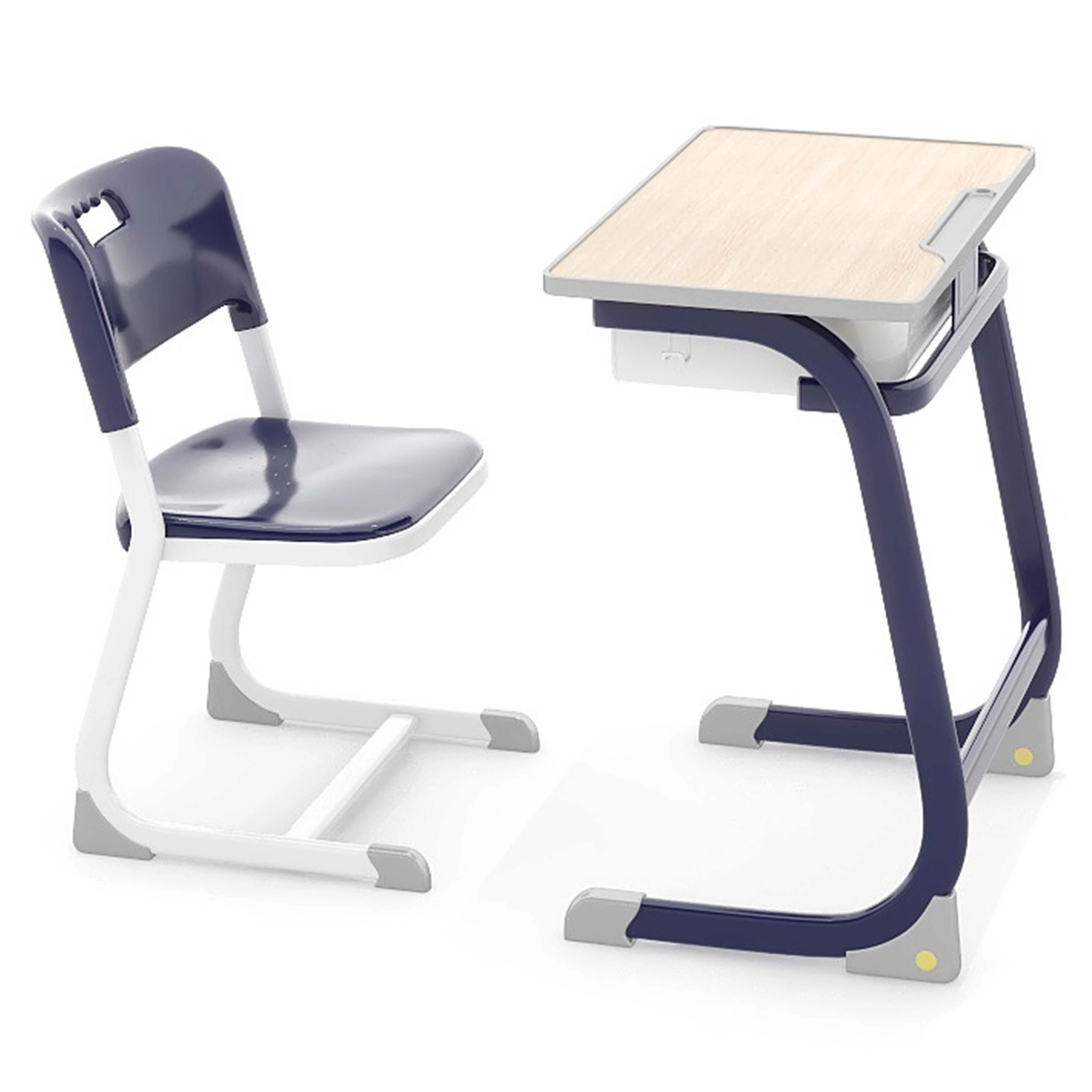 Nuevo diseño MDF Mesa de escritorio asiento para niños Escritorio Individual Conjunto de sillas