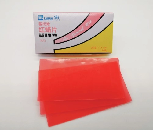 Red Denture Base Plate Wax