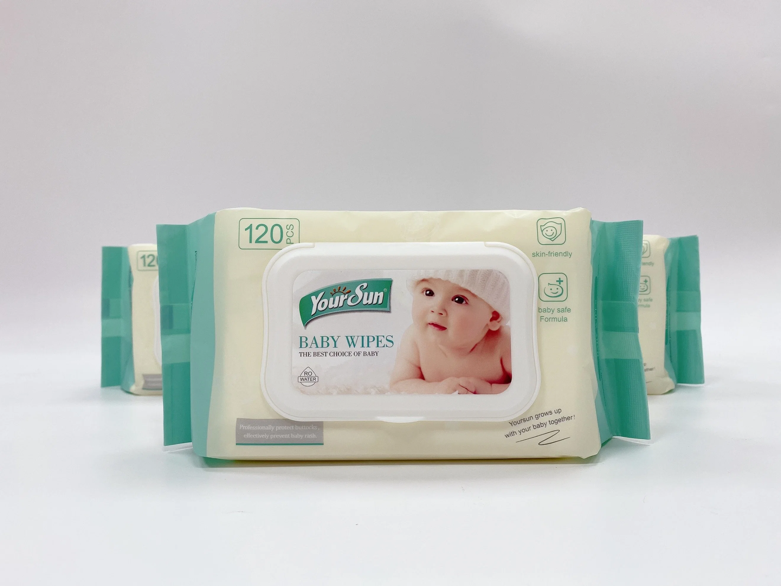 Lingettes de nettoyage des serviettes mouillées bébé coton jetables l'eau pure antibactérien