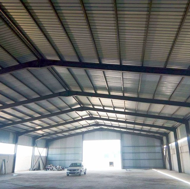 Construction Galvanized Industrial Steel Structural Workshop/Warehouse Building Structure Metal Gable Frame for Warehouse/Workshop/Storage/Hangar Installation