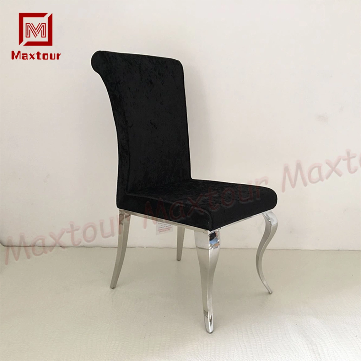 Dining Furniture Home Black Velvet Dining Chair Meeting Chair for Home Living Room