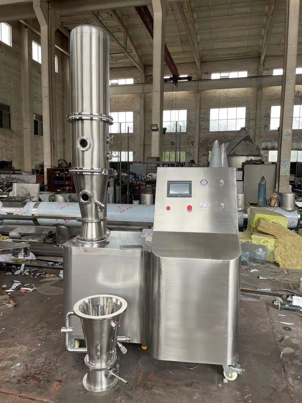 Coffee Powder Granule Making Machine and Fluid Fluidized Bed Granulator Dryer for Instant Coffee Chemical