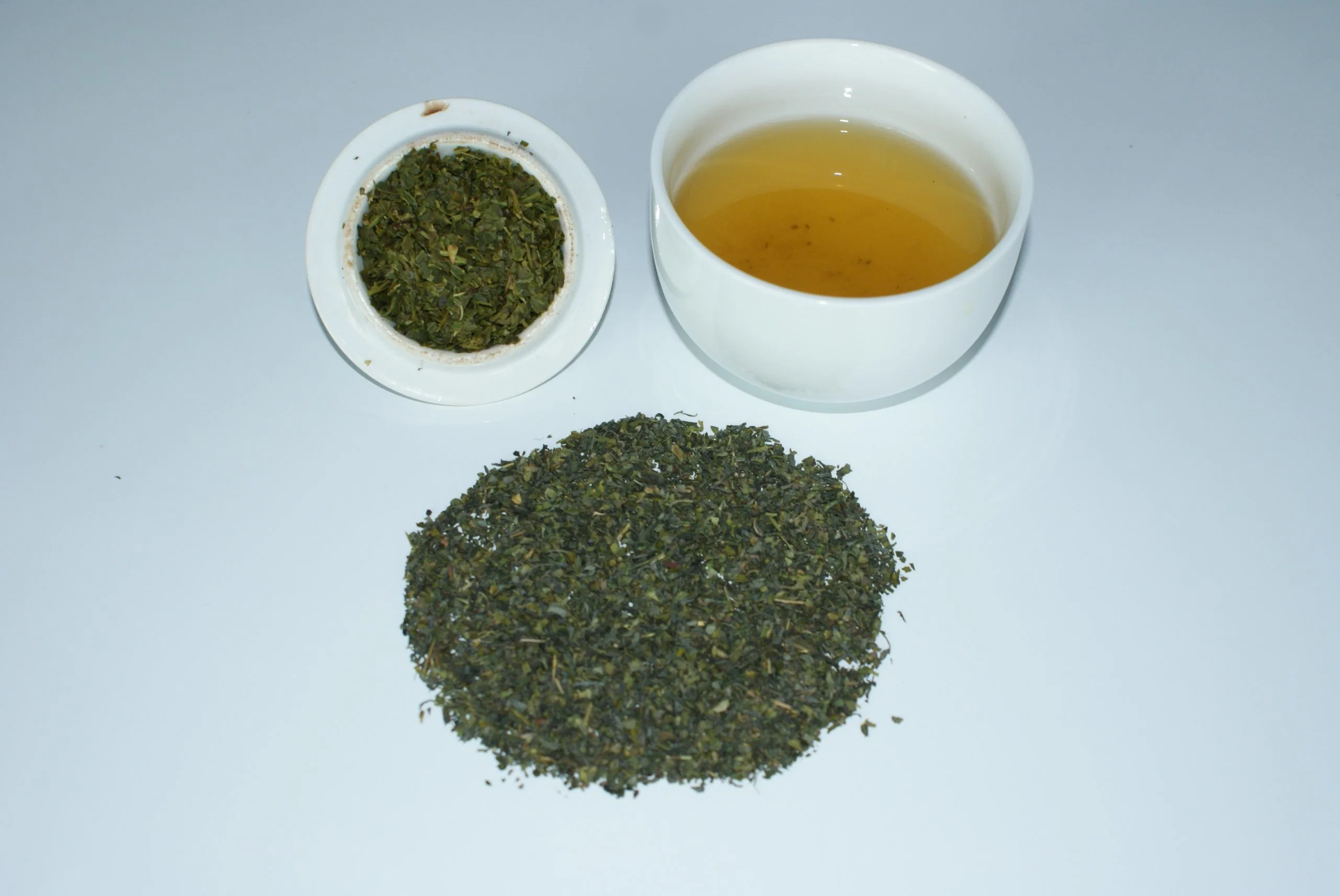 Green Tea Fannings Dust Rain Forest Organic 1.1-1.4mm for Tea Bags