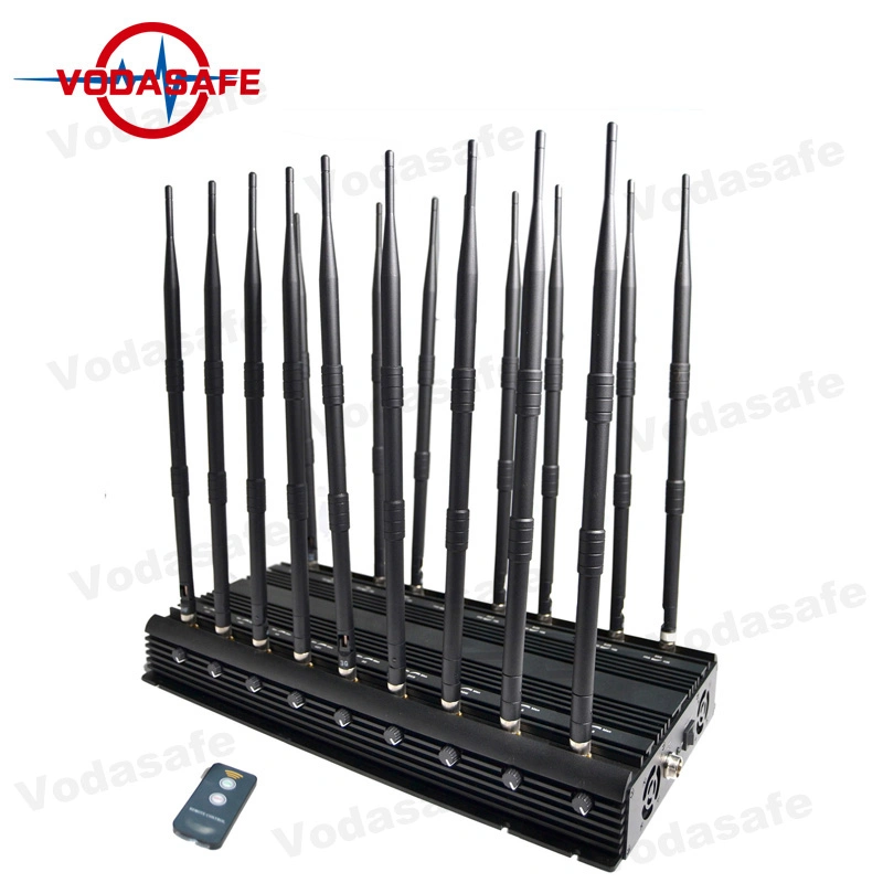 47W 18 Antennas Phone Jammer 2g 3G 4G WiFi GPS Walkie Talkie Cell Phone Jammer