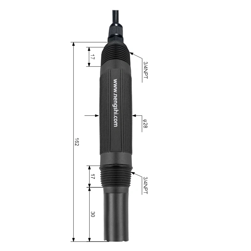 RS485 Output Plastic ORP Sensor Electrode Water Oxygen Measurement with High Temperature