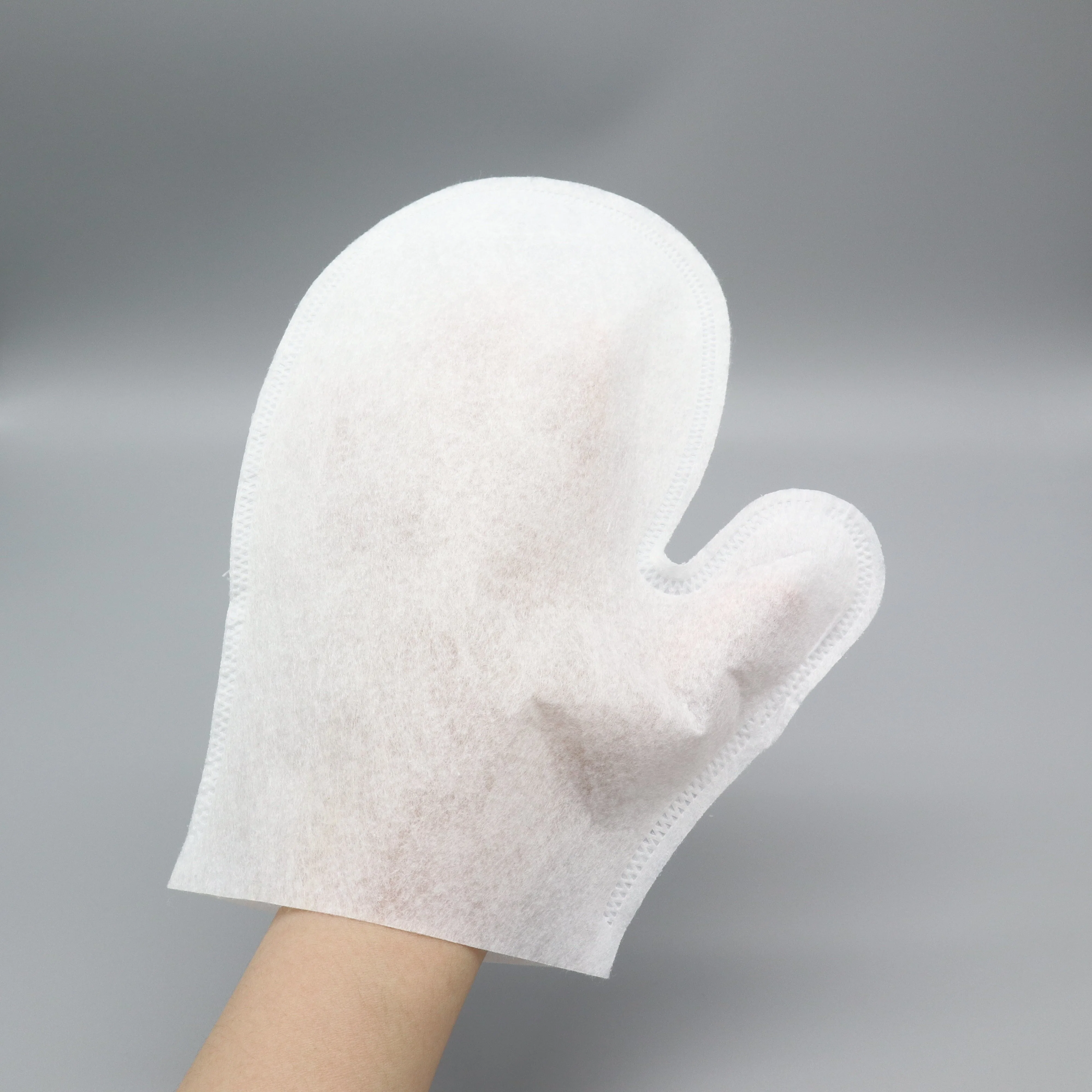Disposable Spunlace Non-Woven Bath Gloves Household Cleaning Custom