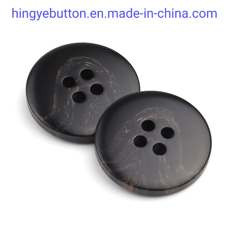 Classic Vintage Polyester Resin Imitation Ox Horn Button for Garment Clothing Trimmings